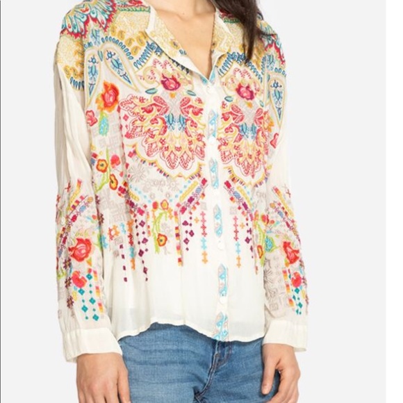 Johnny Was Tops - Johnny Was Valley button down blouse Size XS